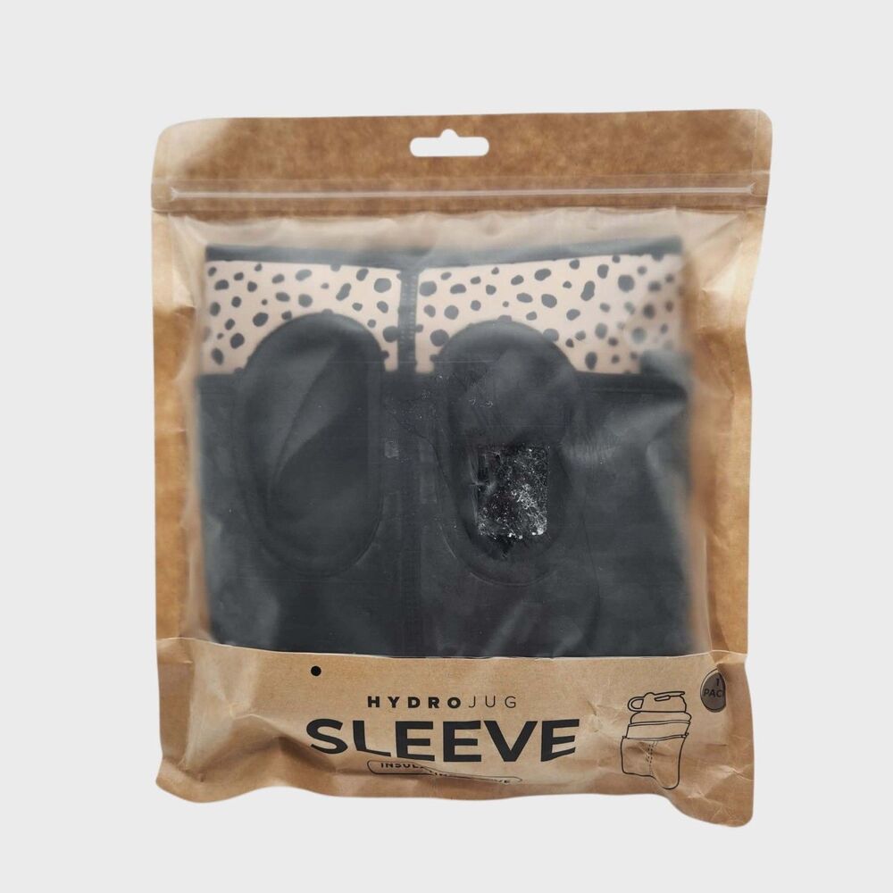 Hydro Jug Pro Sleeve Leopard Print Neoprene Adjustable Strap Fits 73 oz Half Gal